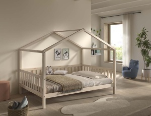 DALLAS HOUSE BED 140 X 200 CM NATURAL - Img 2