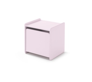 Noptieră Kiddy, pentru Camera Copii, cu 1 Ușă și Margini Rotunjite, Roz Pal – Vipack - Img 3