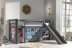 Pat copii cu tobogan și husă Pet Shop pentru copii – Vipack Pino [Dimensiuni: 200x90x114 cm] - Img 2