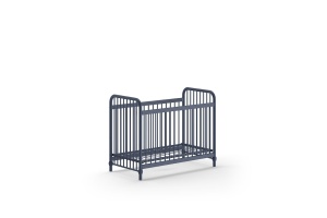 Pătuț Bebeluși BRONXX, Albastru Denim, 60 x 120 cm (Metal) – BRONXX – Vipack - Img 2