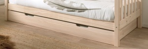 Sertar Pat Fritz 90x200 cm, pentru Copii, Pin Lăptos – Vipack - Img 1