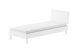 Set Complet Mobilier Camera Copii Forrest Beech, Pat 90x200 cm, Dulap cu 2 Uși, Noptieră și Birou, din Lemn de Fag Lăcuit Alb – Vipack - Img 8