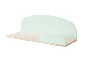 Set Mobilier Kiddy pentru Camera Copii – Pat 90x200 cm, Noptieră, Bară Siguranță, Cutie Jucării & 2 Polițe Perete – Verde Mentă – Vipack - Img 12