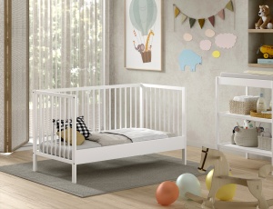 Set Pat bebeluși/copii mici DINO 70x140 cm și Masă de înfășat DINO, alb – Vipack - Img 10