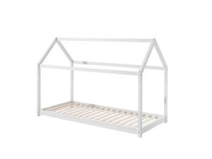 Set Pat Căsuță cu Saltea, Alb, 90 x 200 cm (Pin Masiv) – CABANE – Vipack - Img 5