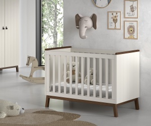 SEZANE BABY BED 60 X 120 CM CLAY/WALNUT - Img 2