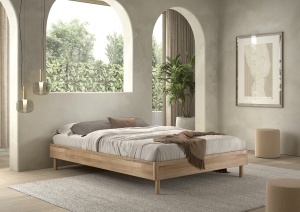 FORREST BED FRAME 140 X 200 CM OAK - Img 2