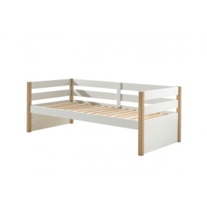 Pat Margrit pentru copii 90x200 cm alb pin masiv – Vipack - Img 2