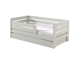 Pat Toddler alb pentru copii mici, 70 x 140 cm, cu sertar de depozitare – Vipack - Img 3