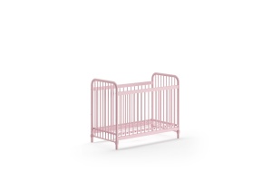 Pătuț Bebeluși BRONXX, Roz Prăfuit, 60 x 120 cm (Metal) – BRONXX – Vipack - Img 2