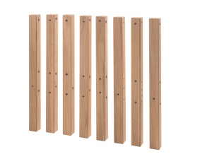Picioare de Conversie Forrest Oak pentru Pat Supraetajat, din Lemn Masiv de Stejar, Natur – Vipack - Img 1