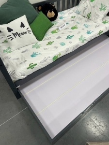 Sertar pentru Pat, Antracit, 90 x 190 cm, Pin Masiv – Dallas – Vipack - Img 4