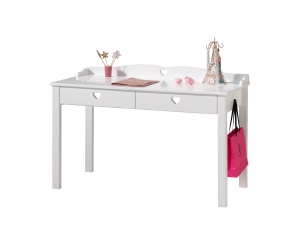 Set Complet Mobilier Cameră Copii AMORI, 5 Piese, Alb, Design Romantic – Vipack - Img 9