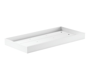 Set Complet: Pat Supraetajat Forrest Beech pentru Camera Copii, 90x200 cm, cu Sertar Pat și Barieră de Siguranță, din Lemn Masiv de Fag, Alb – Vipack - Img 8