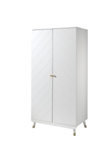 Set Dormitor Complet pentru Copii, 4 Piese, 90x200 cm, Alb Satinat (Pin Masiv și MDF) – Billy – Vipack - Img 6