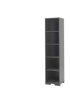 Set LONDON în antracit format dintr-un birou cu cărucior de birou și bibliotecă. - Img 6