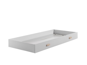 Set Mobilier Kiddy pentru Camera Copii – Pat 90x200 cm, Sertar Pat & Birou – Alb – Vipack - Img 9