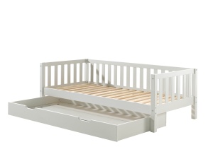 Set Pat Cabină Fritz 90x200 cm cu Sertar Suplimentar, pentru Copii, Alb – Vipack - Img 7