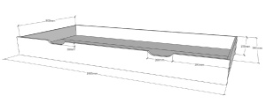 Set TIPI este format din Pat copii înalt fără gard (90 x 200 cm), un sertar în culoare culoare lemn natural și un set de textile asortate. - Img 7