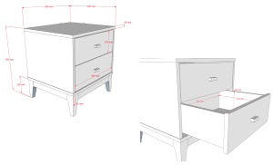 This ILYAS combination consists of a bed (90 x 200 cm), nightstand, 2-door wardrobe and chest of 3 drawers. - Img 12