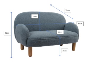 This ROCKY combination in beige consists of a single mini sofa and a double mini sofa. - Img 8