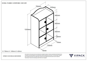 Bibliotecă RACER pentru Copii, Roșu (MDF) – Auto – Vipack - Img 3