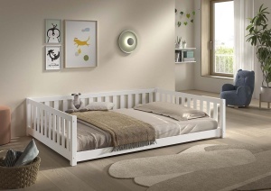 DALLAS CABIN BED 140 X 200 CM WHITE - Img 4