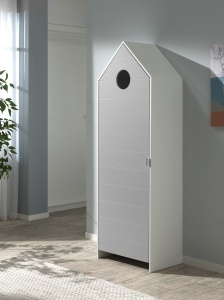 Dulap pentru Copii Căsuță, Gri, (MDF) – CASAMI – Vipack - Img 6