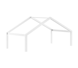 Pat Căsuță Forrest Beech pentru Camera Copii, 90x200 cm, din Lemn Masiv de Fag, Alb – Vipack - Img 2