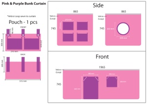 Pat copii supraînălțat cu husă Bella pentru copii – Vipack Pino Gri [Dimensiuni: 200x90x114 cm] - Img 5