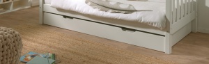 Sertar Pat Fritz 90x200 cm, pentru Copii, Alb – Vipack - Img 1