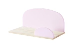 Set Mobilier Kiddy pentru Camera Copii – Pat 90x200 cm, Noptieră, Bară Siguranță, Cutie Jucării & 2 Polițe Perete – Roz Pal – Vipack - Img 11