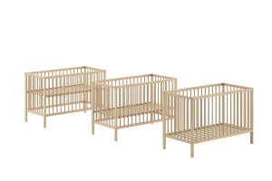 Set Pat bebeluși DINO 60x120 cm și Masă de înfășat DINO, natur – Vipack - Img 6