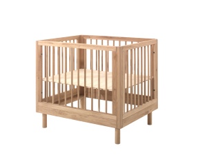 Țarc Bebelus Forrest Oak, 95 x 75 cm, din Lemn Masiv de Stejar, Natur – Vipack - Img 6
