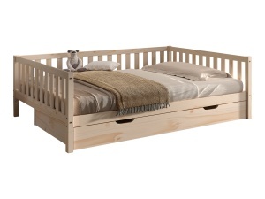 This DALLAS combination in natural consists of a cabin bed (140 x 200 cm) and bed drawer.