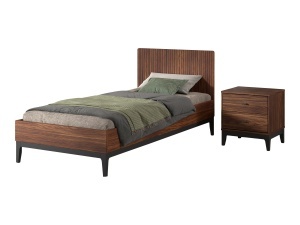 This ILYAS combination consists of a bed (90 x 200 cm) and nightstand.