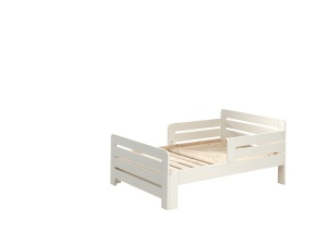 Pat Jumper Transformabil 90x140-200 cm, pentru Copii, Alb – Vipack - Img 2