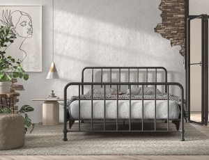 Pat Metalic, Negru, 160 x 200 cm (Metal) – BRONXX – Vipack - Img 3