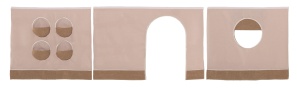 Pat Semi-Înălțat Forrest Oak pentru Camera Copii, 90x200 cm, cu Set Textil Inclus, din Lemn Masiv de Stejar, Natur – Vipack - Img 8