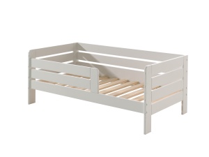 Pat Toddler alb pentru copii mici, 70 x 140 cm, cu laturi înalte pentru siguranță – Vipack - Img 2