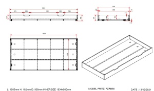 Sertar Pat Fritz 90x200 cm, pentru Copii, Alb – Vipack - Img 4