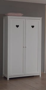 Set Mobilier Cameră Copii AMORI, 3 Piese, Alb, Stil Romantic – Vipack - Img 13
