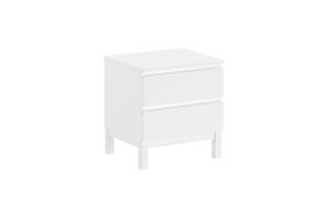 Set Mobilier Cameră Copii EVA: Pat 90x200 cm și Noptieră, Alb – Vipack - Img 7