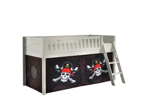 Set SCOTT este format din Pat copiiul de dormit înalt și perdeaua de joacă CARIBIAN PIRATES. - Img 1