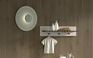 SEZANE WALL SHELF CLAY/WALNUT - Img 2