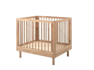 Țarc Bebelus Forrest Oak, 95 x 75 cm, din Lemn Masiv de Stejar, Natur – Vipack - Img 3