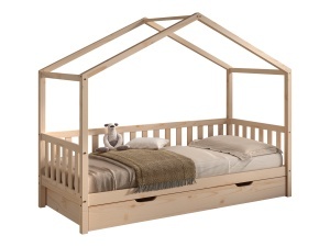 This DALLAS combination in natural consists of a house bed (90 x 200 cm) and bed drawer.