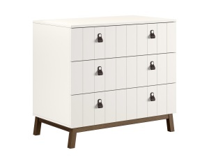 This SEZANE combination in clay consists of a bed (90 x 200 cm), a bedside table, a 2-door wardrobe and a dresser with 3 drawers. - Img 5