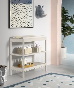 This SWINGO combination in clay consists of a baby bed (60 x 120 cm) with changing table and 2-door wardrobe. - Img 8