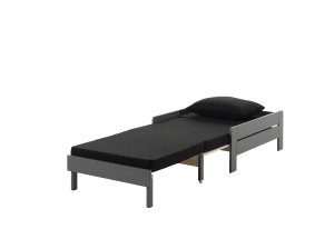 Fotoliu - Canapea extensibilă PINO, culoare gri – Vipack - Img 4